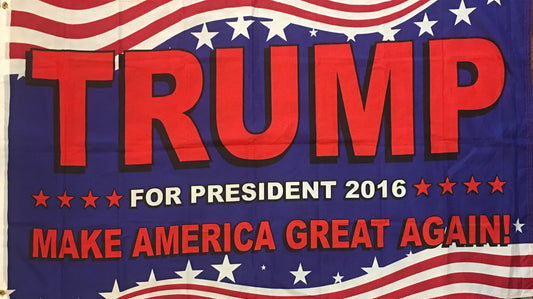 "Trump for President 2016" | Flag | 36" x 60"-Flag-Sterling-and-Burke