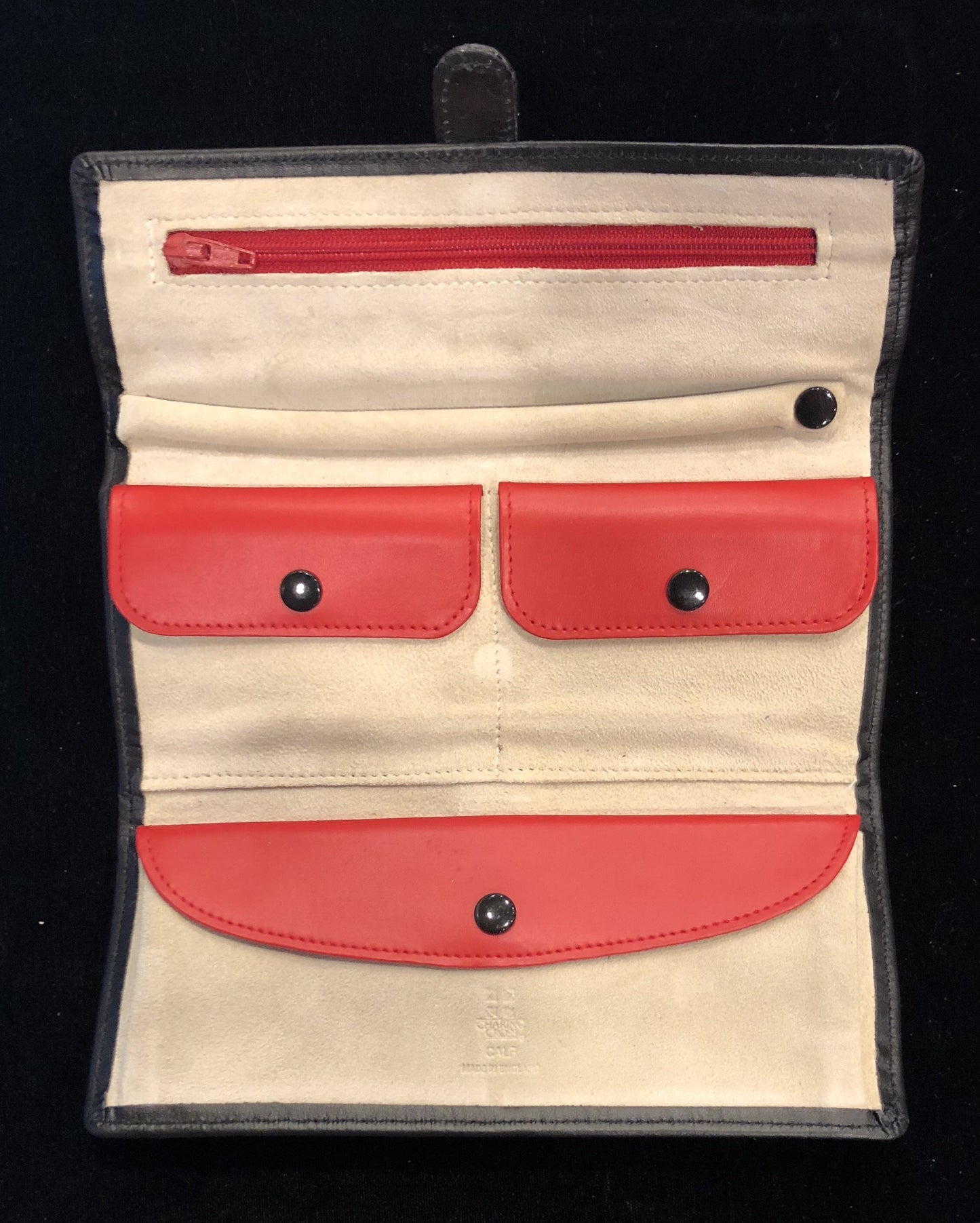 Charing Cross Jewelry Roll | Travel Jewelry Case | All Leather | Beautiful Quality | Made in England | Sterling and Burke-Jewelry Roll-Sterling-and-Burke