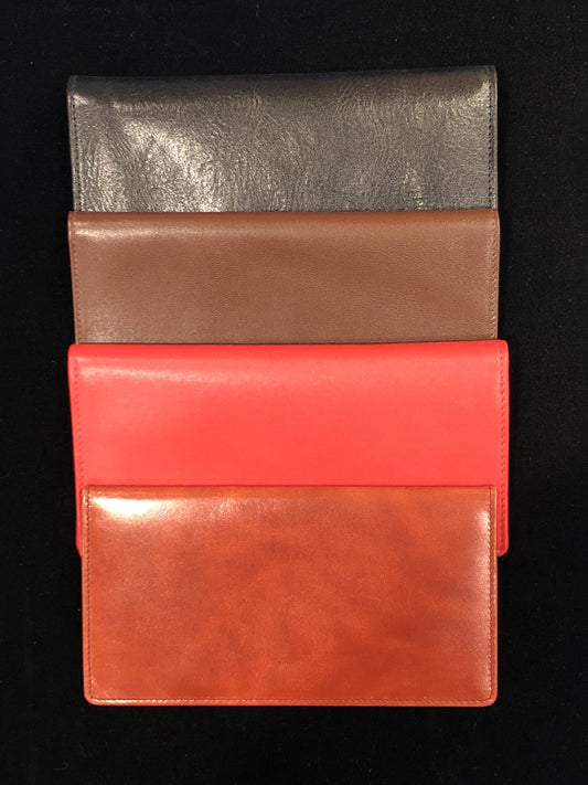 Checkbook Wallet | Smooth Calf Leather | Silk Lining | Made in England | Sterling and Burke-Wallet-Sterling-and-Burke