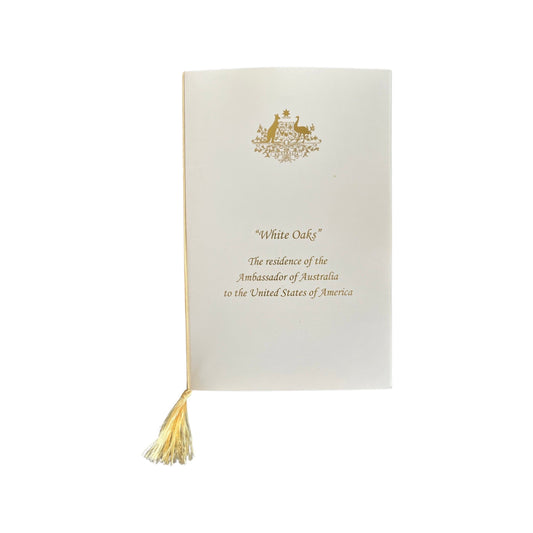 Australian Embassy | Diplomatic Program Cover | Hand Engraved Cover