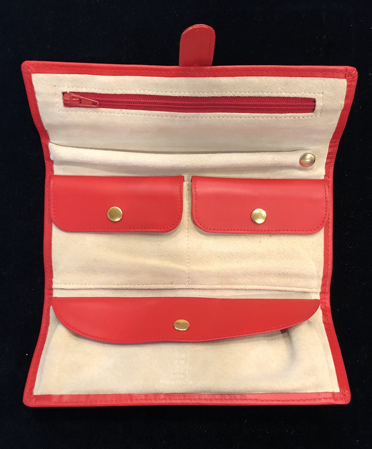 Charing Cross Jewelry Roll | Travel Jewelry Case | All Leather | Beautiful Quality | Made in England | Sterling and Burke-Jewelry Roll-Sterling-and-Burke