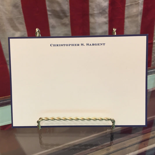Crane & Co. Stationery | Correspondence Card | Bordered Kent Correspondence Card | Engraved-Stationery-Sterling-and-Burke