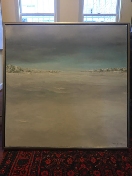 Winter Winds on the Lake | Original Oil Painting | 36 by 36 inches | Artist Claire Howard | sold-Oil Painting-Sterling-and-Burke