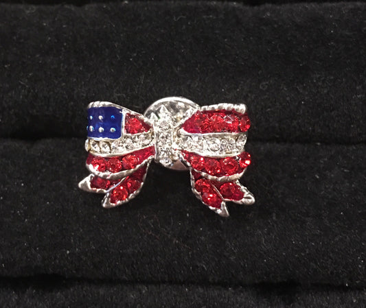 American Bow Lapel Pin 2-Lapel Pin-Sterling-and-Burke