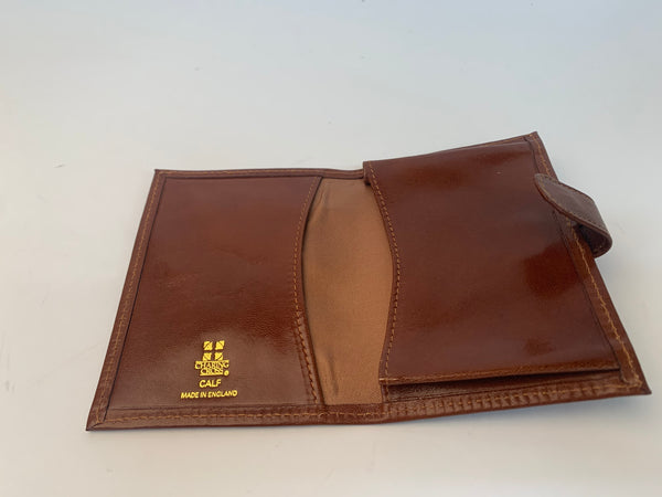 Charing Cross Leather Card Case with Snap Closure | Highland Calf Leather