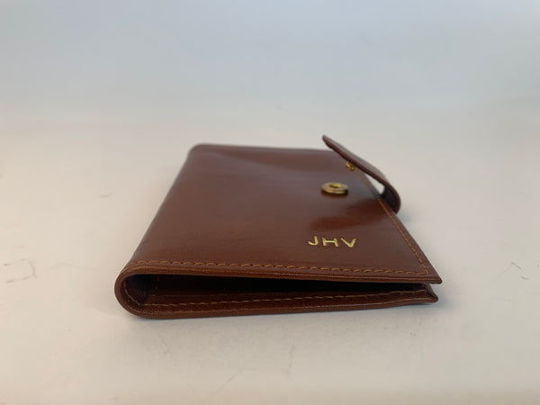 Charing Cross Leather Card Case with Snap Closure | Highland Calf Leather