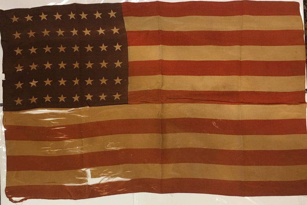 American Flag | 48 Star Vintage US Flag | Silk | 22" x 34.5" | No.4-Vintage Flag-Sterling-and-Burke