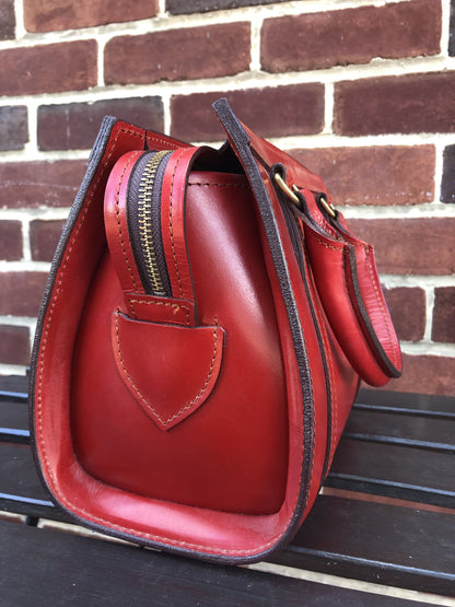 Sterling & Burke Petite Beatrice Handbag in Red-Handbag-Sterling-and-Burke