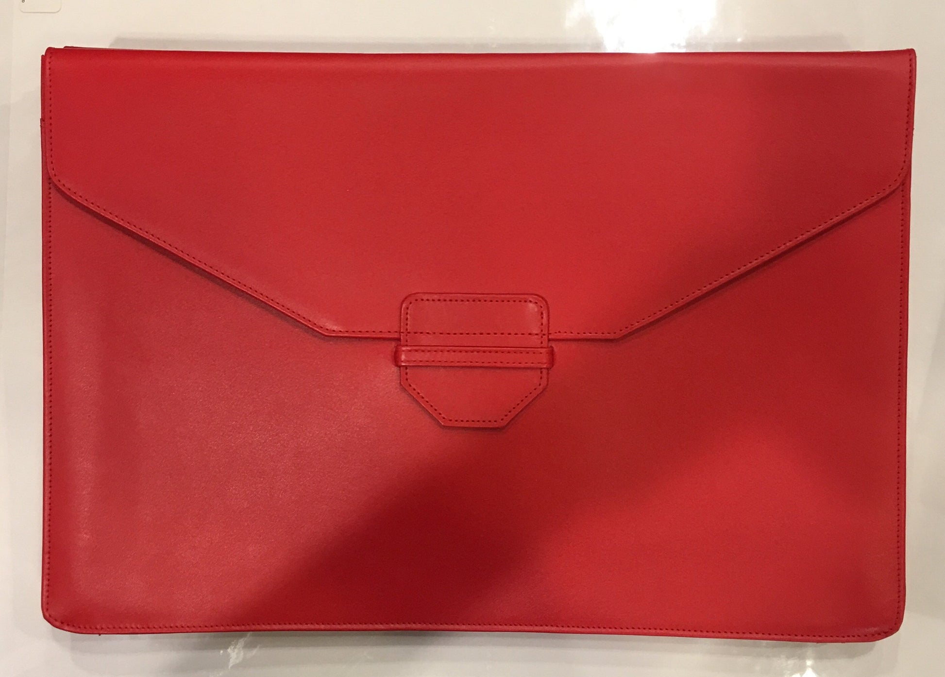 Letter Size Envelope Style Portfolio / Document Envelope, Red | Sterling and Burke-Leather Envelope-Sterling-and-Burke