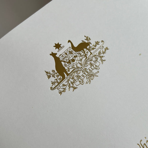 Australian Embassy Proof | Program Cover | Diplomatic Menu Program Folder | Place Card | Graphic Work