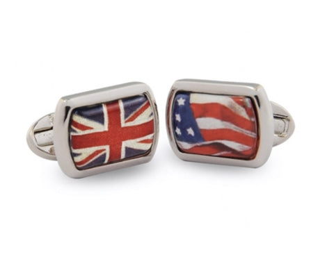 Halcyon Days A Very Special Relationship Cufflinks in Palladium-Enamel Cufflinks-Sterling-and-Burke