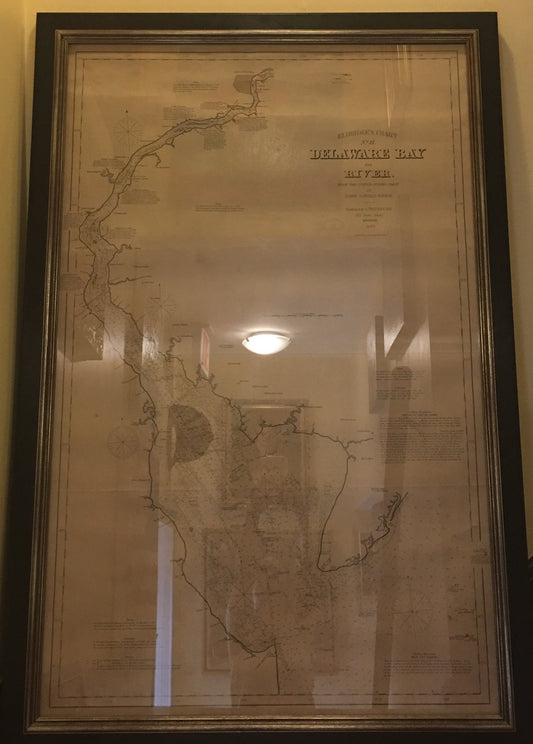 1889 Map of the Delaware Bay-Map-Sterling-and-Burke