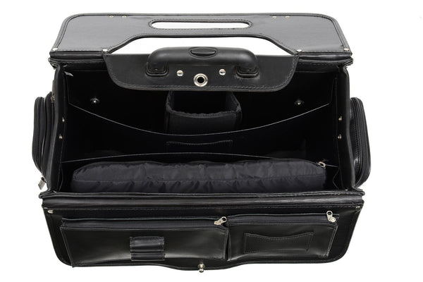 Counselor 18 Inch Wheeled Leather Catalog Case-Catalog Case-Sterling-and-Burke