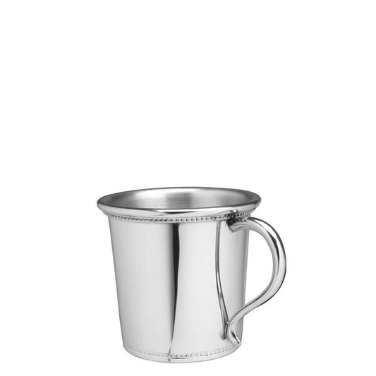 Julep Cup | Mississippi Baby Cup with Handle | 5 oz. | Solid Pewter | Made in USA | Sterling and Burke-Julep Cup-Sterling-and-Burke