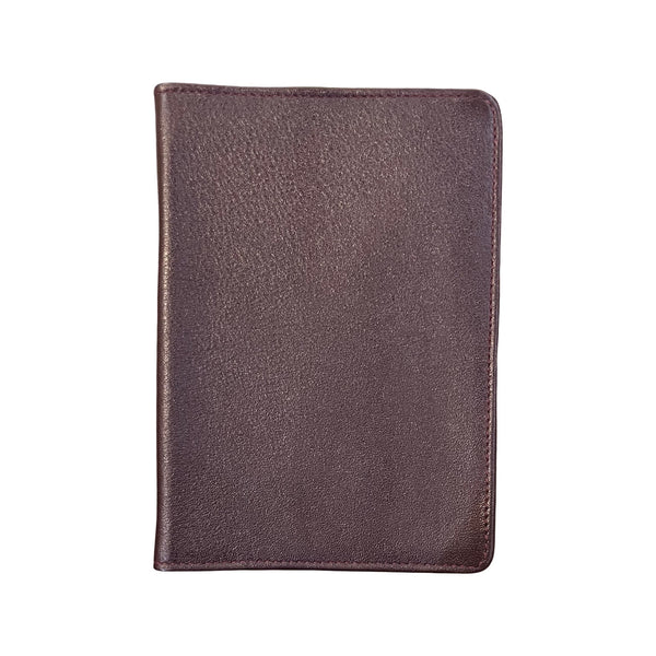Charing Cross Personalized Calf Leather Passport Cover | Gold Initials Included | Black, Red, Wine Calf
