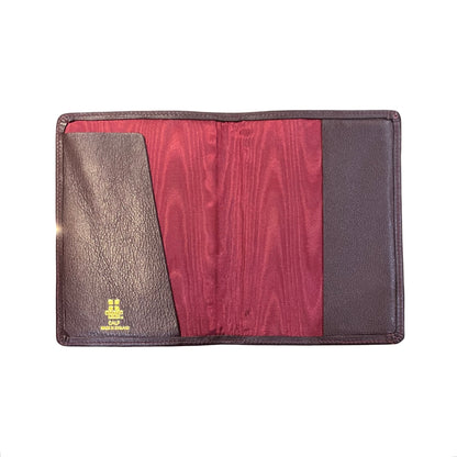 Charing Cross Personalized Calf Leather Passport Cover | Gold Initials Included | Black, Red, Wine Calf
