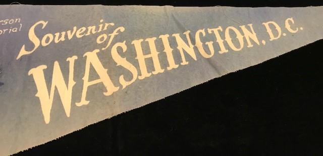 "Souvenir of Washington, D. C." | Pennant | 8.5" x 26"-Vintage Flag-Sterling-and-Burke
