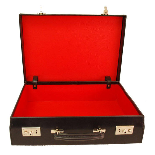 Bond Style 4 Inch Attache Case, BESPOKE | Hand Stitched | English Leather | Sterling and Burke-Attache-Sterling-and-Burke
