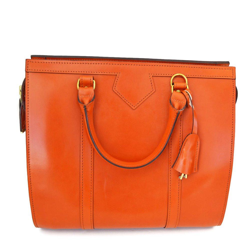 Carry-All Beatrice Handbag, London Tan | Hand Stitched | English Leather | Sterling and Burke-Handbag-Sterling-and-Burke