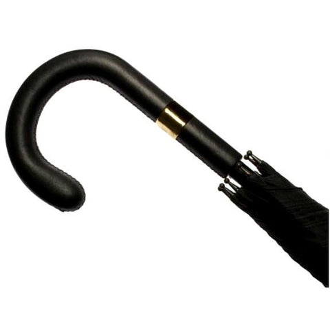 Leather Handle Gent's Umbrella, BESPOKE-Gent's Umbrella-Sterling-and-Burke
