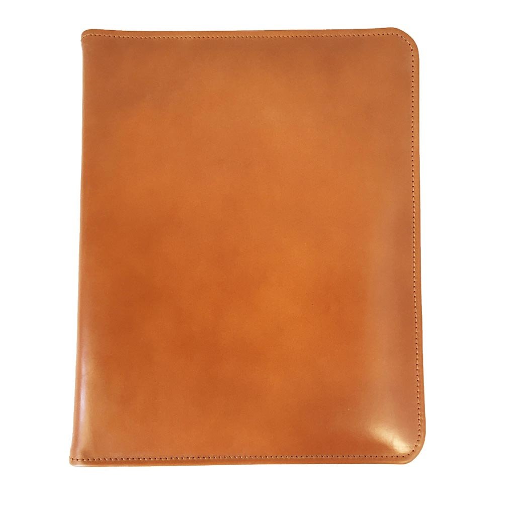 Hand Stitched Pad Cover | English Bridle Hide | Dark London Tan | Made in England | Sterling and Burke-Pad Cover-Sterling-and-Burke