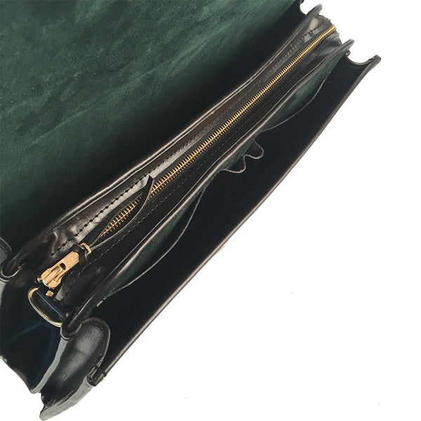 Laptop Briefcase, BESPOKE | Computer and Document Case | Hand Stitched | English Bridle Leather | Sterling and Burke-Computer Bag-Sterling-and-Burke