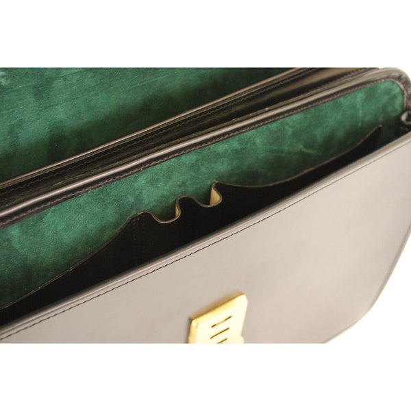 Large Laptop Briefcase, BESPOKE | Computer and Document Case | Hand Stitched | English Bridle Leather | Sterling and Burke-Computer Bag-Sterling-and-Burke
