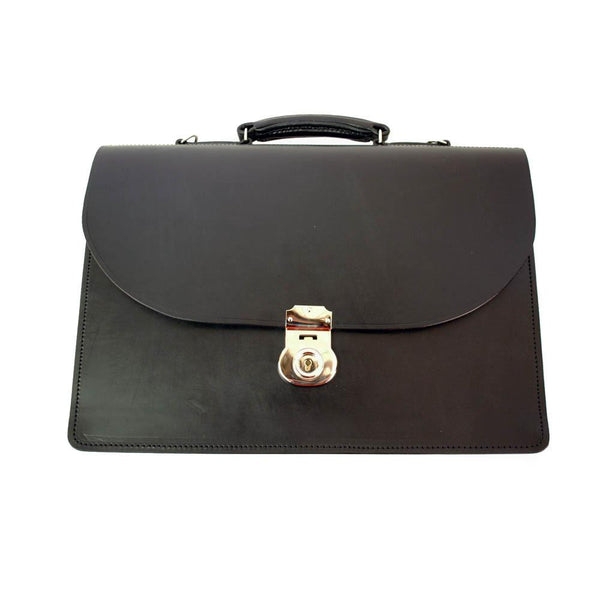 Triple Gusset No Straps, BESPOKE | Document Briefcase | Hand Stitched | English Bridle Leather | Sterling and Burke-Document Case-Sterling-and-Burke