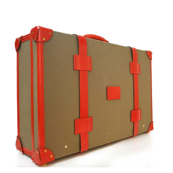 Canvas Trunk Suitcase, 20 Inch | Wheels and Trolley Option | Hand Stitched | Sterling and Burke-Suitcase-Sterling-and-Burke