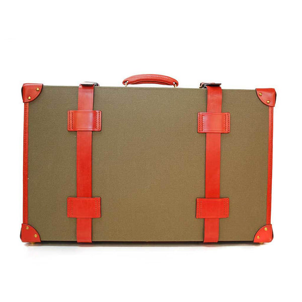 Canvas Trunk Suitcase, 24 Inch | Wheels and Trolley Option | Hand Stitched | Sterling and Burke-Suitcase-Sterling-and-Burke