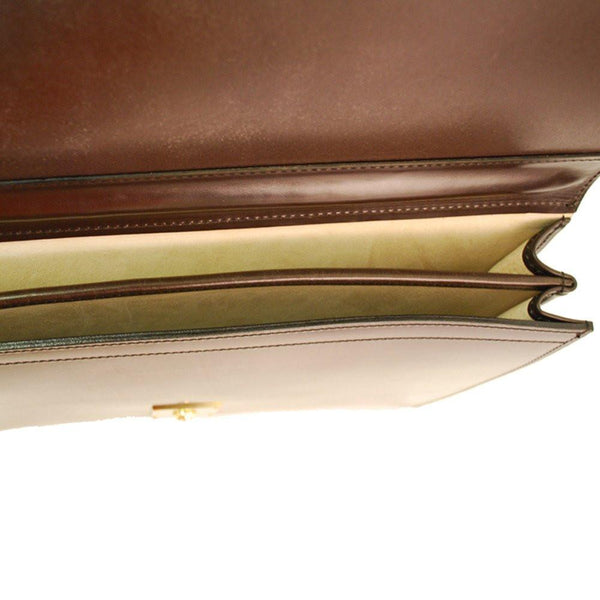Twin Gusset Document Case | BESPOKE | Two Section Flap Over Briefcase | Hand Stitched in England | English Bridle Leather | Sterling and Burke-Document Case-Sterling-and-Burke