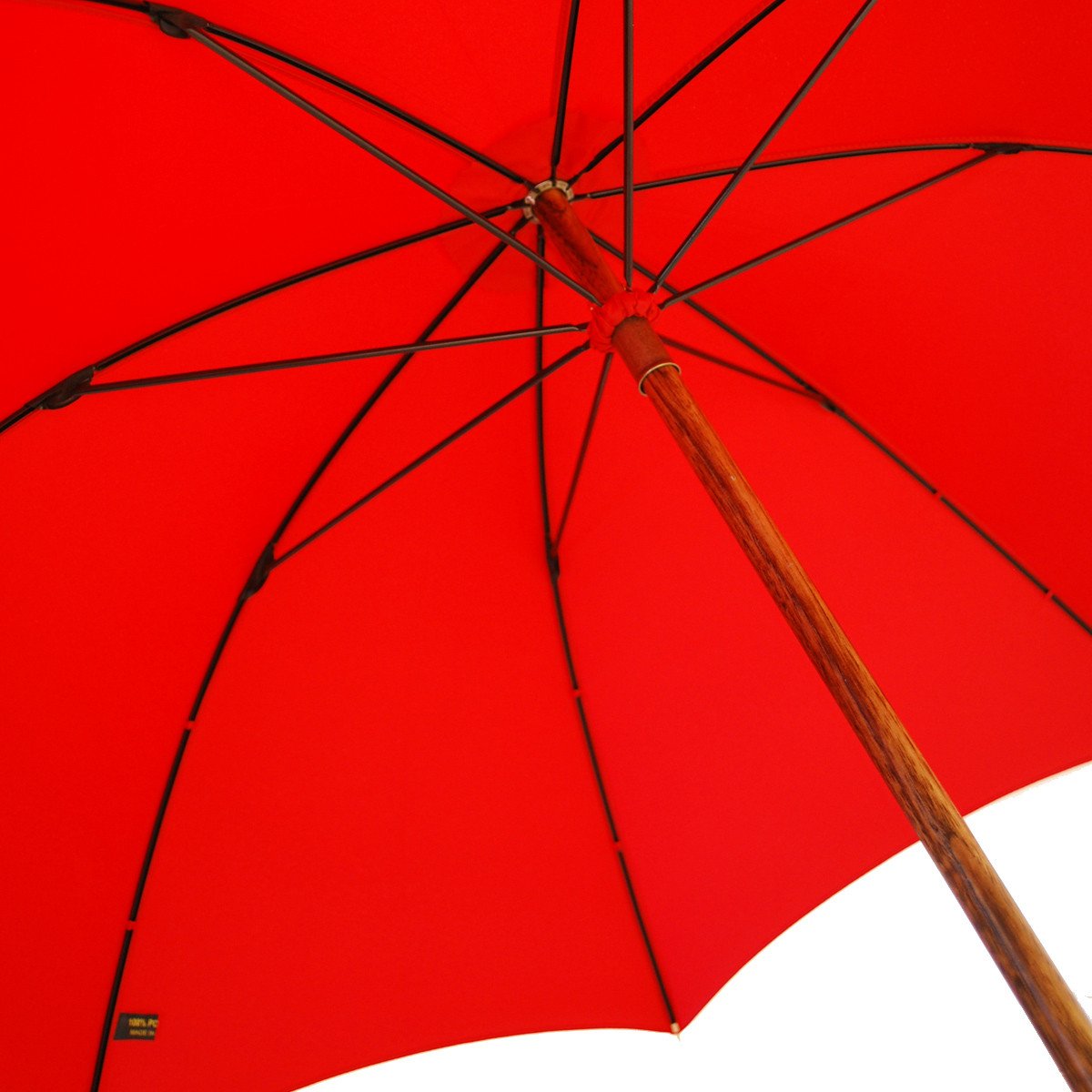 Ladies Hickory Umbrella, Red Canopy-Ladies Umbrella-Sterling-and-Burke