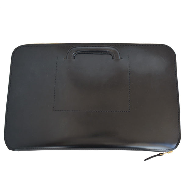 Zip Around Document Case, BESPOKE | Zipper Under Arm Briefcase | Retractable Handles | English Bridle Leather | Sterling and Burke-Document Case-Sterling-and-Burke
