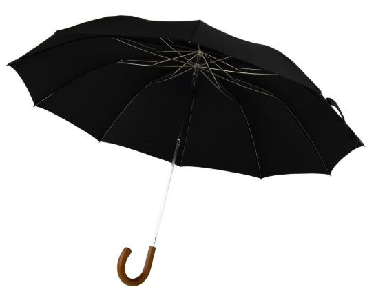 Fox Umbrella | Collapsible Umbrella | Custom Collapsible Umbrella  | Malacca Cane Handle | Personalized | Hand Made in England
