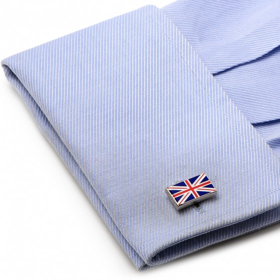 British Flag Cufflinks-Cufflinks-Sterling-and-Burke