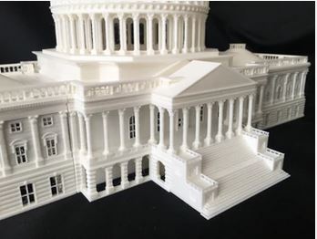 Capitol Building Sculpture Award | Resin US Capitol Building | Washington, DC Capitol | 16 inches