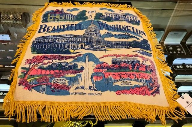 Views of Beautiful Washington: The Nation's Capitol | Vintage Pillow Cover | 18" x 19"-Pillow Cover-Sterling-and-Burke