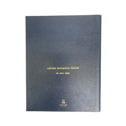 Yachting Log | MABUHAY | Leather Bound | Hand Made in England | Gold Stamp Personalization