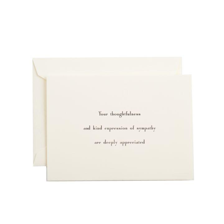 "Your Thoughtfulness" Sympathy Stationery Set, Ecru-Stationery-Sterling-and-Burke